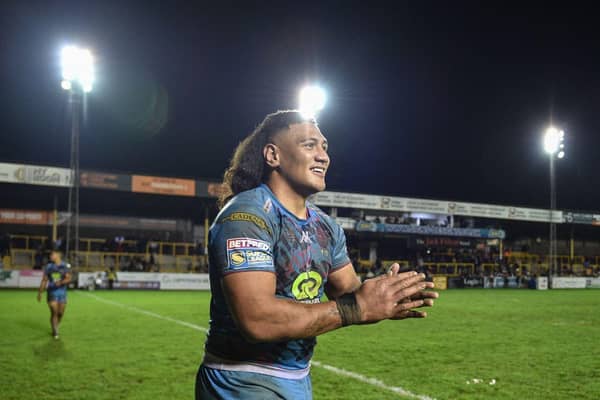 Patrick Mago scored Wigan's first try of Super League 2024