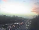 One lane is closed after an accident on the M6 southbound between junctions J21A and J21 this morning (Thursday, November 24)