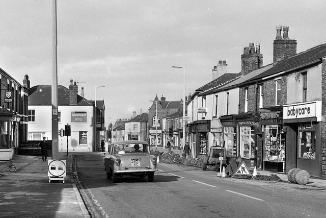 High Street, Standish, in March 1970.