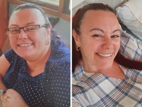 Gill Worsley before and after her diet