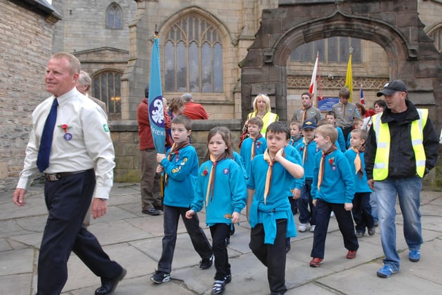 Wigan St George's Day Parade 2010:  St Mary and St John's Beavers