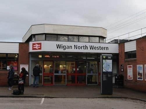 The casualty was found on the tracks close to Wigan North Western Station