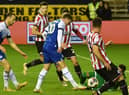 Nathan Broadhead slots home Latics' response at the DW