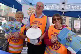 Wigan Rotary Club Freda Neacy, Pierre Steele and Eunice Smethurst at last year's event