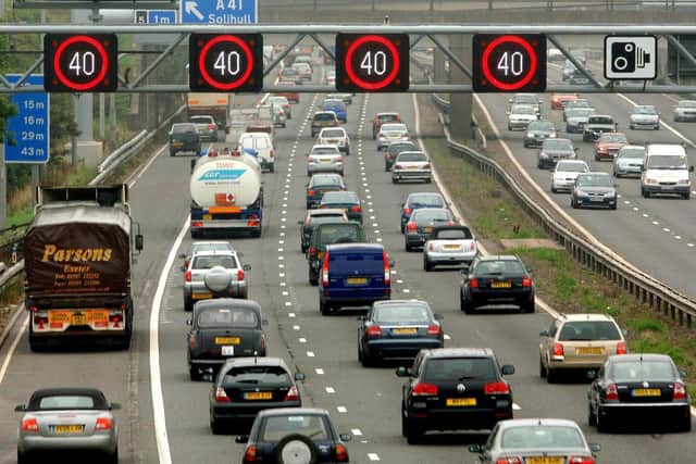 The stretch of M42 between junctions 3a and 7 uses dynamic hard shoulders