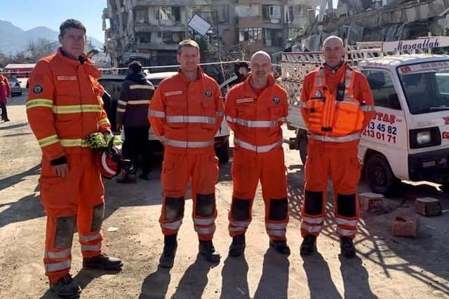 Left to right: Steven Pennington, Dave Hedgecock, Martin Foran and Mike Hirst