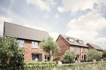 An artist's impression of some of the homes