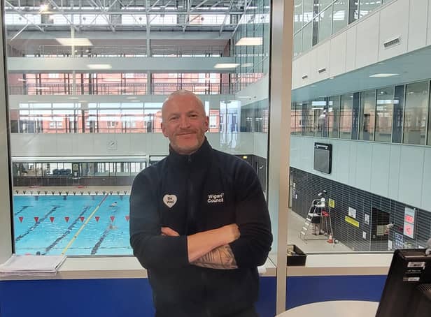 Andrew Hakesley, who works at the Wigan Life Centre