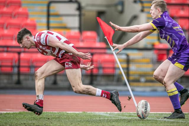 Wigan Warriors' academy side posted a huge score against Newcastle Thunder (Credit: Bryan Fowler)