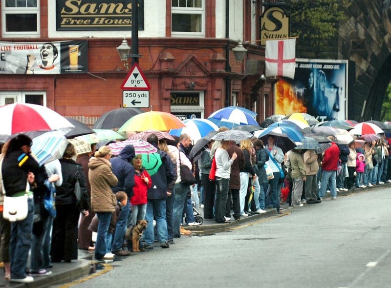 People line the streets to see the annual St George's Day Parade