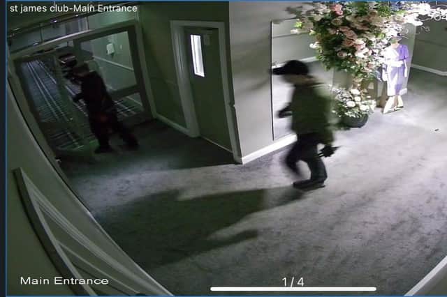 Both men were caught on CCTV