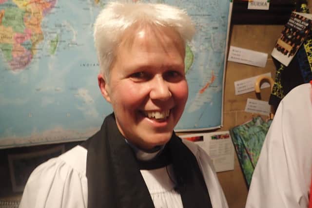 The vicar of All Saints Appley Bridge and Christ Church Parbold, The Rev Sue Timmins