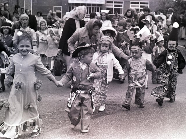 May Day walk at Stubshaw Cross in 1975