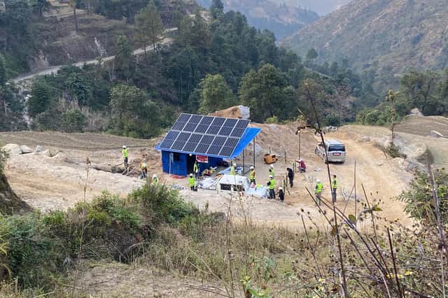 The solar powered mill project in Nepal