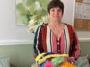 Twiddle muffs being delivered to The Spinney Care home in Up Holland