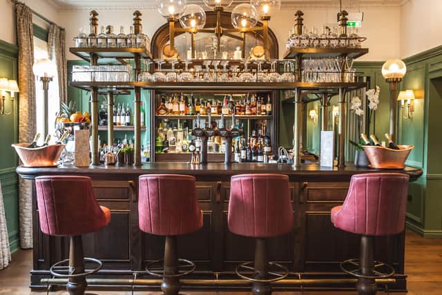 Enjoy cocktails in The Elder's elegant bar.