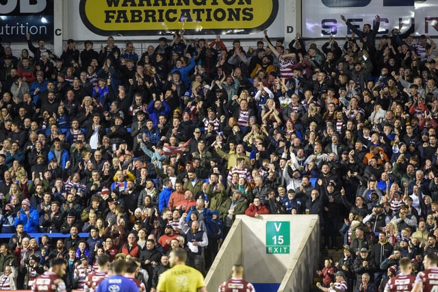 Wigan fans made the trip to the Halliwell Jones Stadium to show their support for Matty Peet's side.