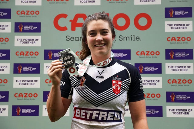 Wigan's Vicky Molyneux was named player of the match for her performance against Canada.