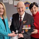 Left to right: Jo Platt, Eric Radcliffe and his daughter Yvonne Brownrigg