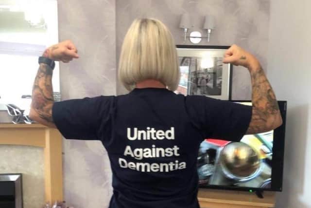 Caroline Knowles completed the April Squat Challenge with proceeds donated to Dementia UK.