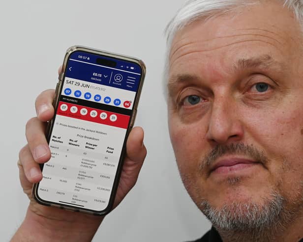 Mark Fletcher from Ashton-in-Makerfield, is upset after he got an alert claiming he had won the National Lottery jackpot,  matching six numbers after playing on the official National Lottery App, but after ringing the company, they claim they can't find the ticket.