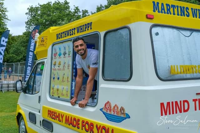 Raheim Iqbal, who operates as an ice-cream vendor in the North of Wigan has bee nnominated for two awards by the Ice Cream Alliance.