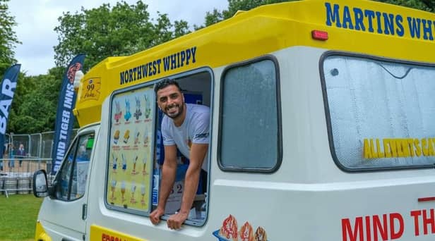 Raheim Iqbal, who operates as an ice-cream vendor in the North of Wigan has bee nnominated for two awards by the Ice Cream Alliance.