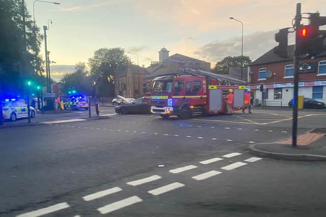 Two cars were involved in the smash on River Way, Wigan
