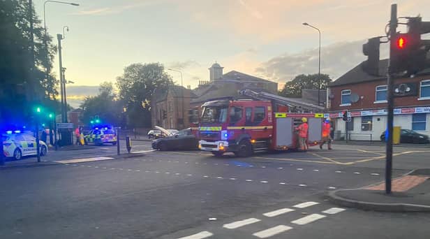 Two cars were involved in the smash on River Way, Wigan