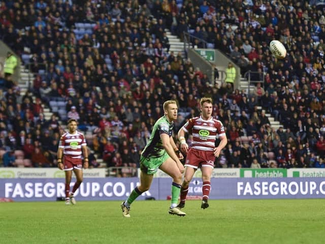 The official crowd at the DW Stadium on Friday night was announced at 13,029