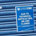 The Wigan Athletic club shop at the DW Stadium was closed on Friday