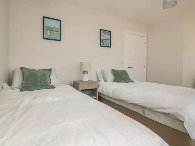 One of the two bedrooms at The Waves