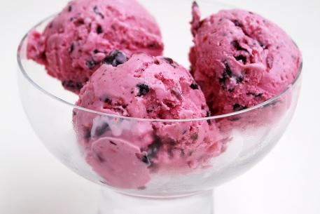 Black cherry ice cream.
Lesley Belshaw said; " Walling's black cherry ice cream."