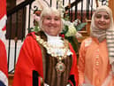 The Mayor of Wigan Coun Marie Morgan welcomes new citizens to the borough at the monthly British Citizenship ceremony, held at Wigan Town Hall.
