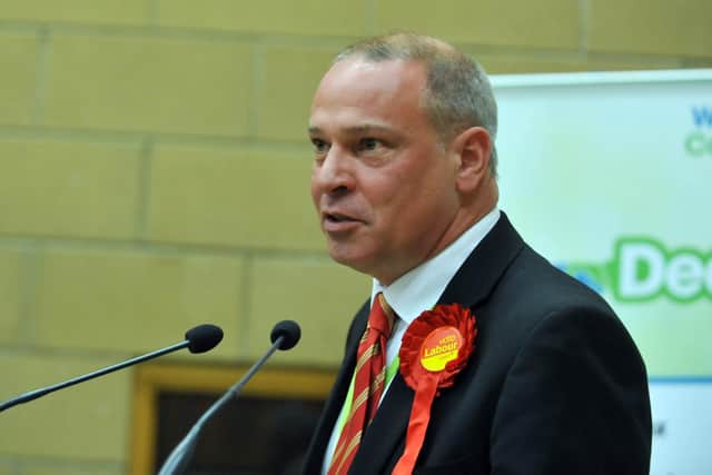 Stuart Keane when he was re-elected as councillor for Golborne and Lowton West in 2015