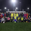 Baba Adeeko and Liam Morrison  support the EFL 'Week of Action' in Wigan