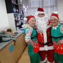 Julie pictured on the left with  Barbara Donnell and Wigan councillor Steve Dawber