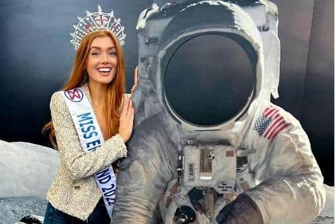 Jessica Gagen, 27, from Skelmersdale, who was crowned Miss England two months ago, wants to become the first beauty queen to visit space
