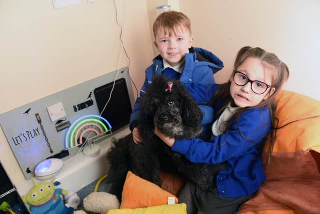Staff and pupils are delighted to welcome Penny, the school support dog at St Marks CE primary school, Newtown, Wigan.