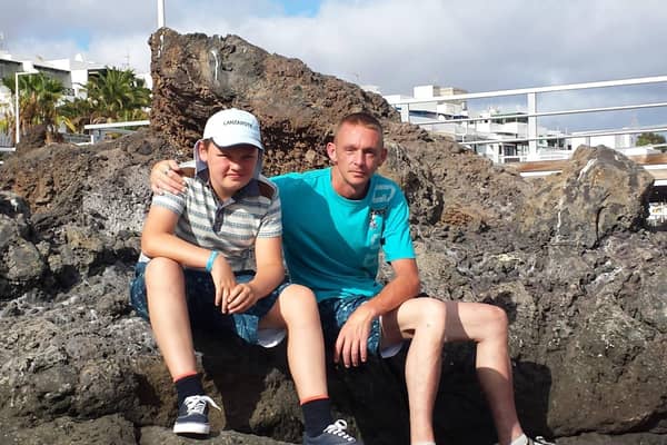 Paul, right with son Leon