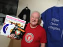 Northern Soul promoter Russ Winstanley with some of the merchandise and memorabilia he's helped to produce, dedicated to Wigan Casino Club (library pic).