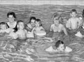 The "Babes" swimming club at Hindley baths in 1971.