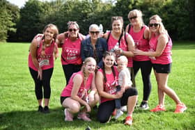 Fun at the Race for Life event at Pennington Flash in 2021, the last time it took place