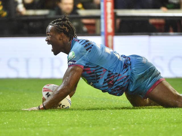 Junior Nsemba enjoyed his first-ever Super League try in the win over Leigh Leopards