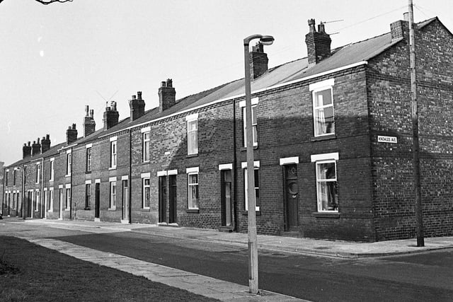 Duke Street, Goose Green, in February 1975.