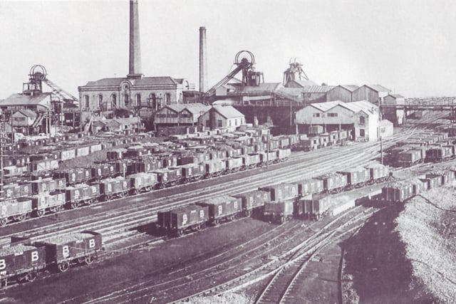 1920 - Pemberton Colliery Ltd. in 1920, the first colliery in Lancashire to have the winding gear constructed from large iron girder frames.