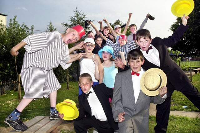 Pupils dressed up for the St William's show 2001