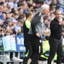 Shaun Maloney in discussion with assistant Graham Barrow during the draw at Reading