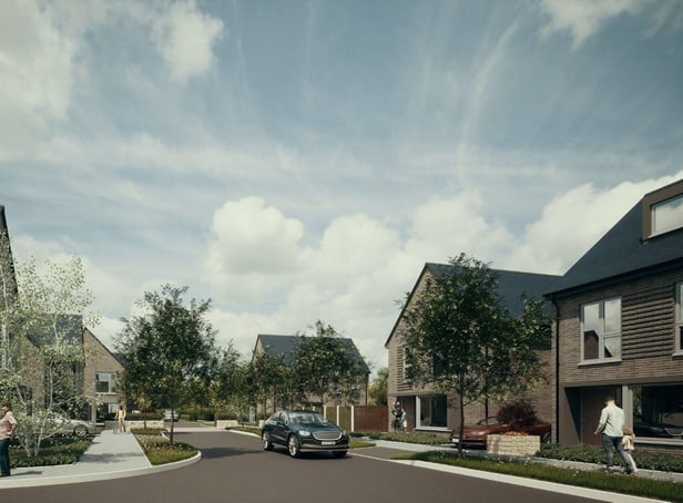 An artist's impression of the 350-home development off Leigh Road,