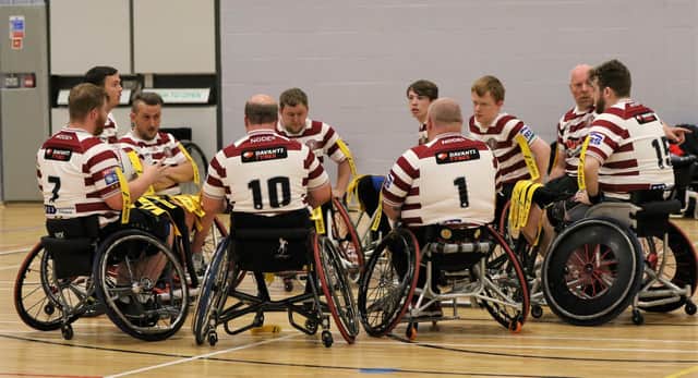 Wigan Warriors Wheelchair were defeated by Leeds Rhinos (Credit: Darren Greenhalgh)